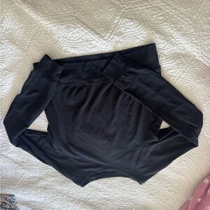 Outdoor Voices Black Long Sleeve Top